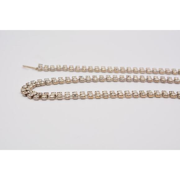 Vintage Statement Belt Fancy Sparkling Rhinestone Crystal Chain 32\